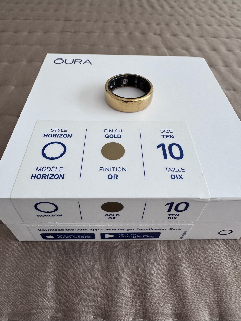 Oura Ring Gen 3 Horizon in Gold